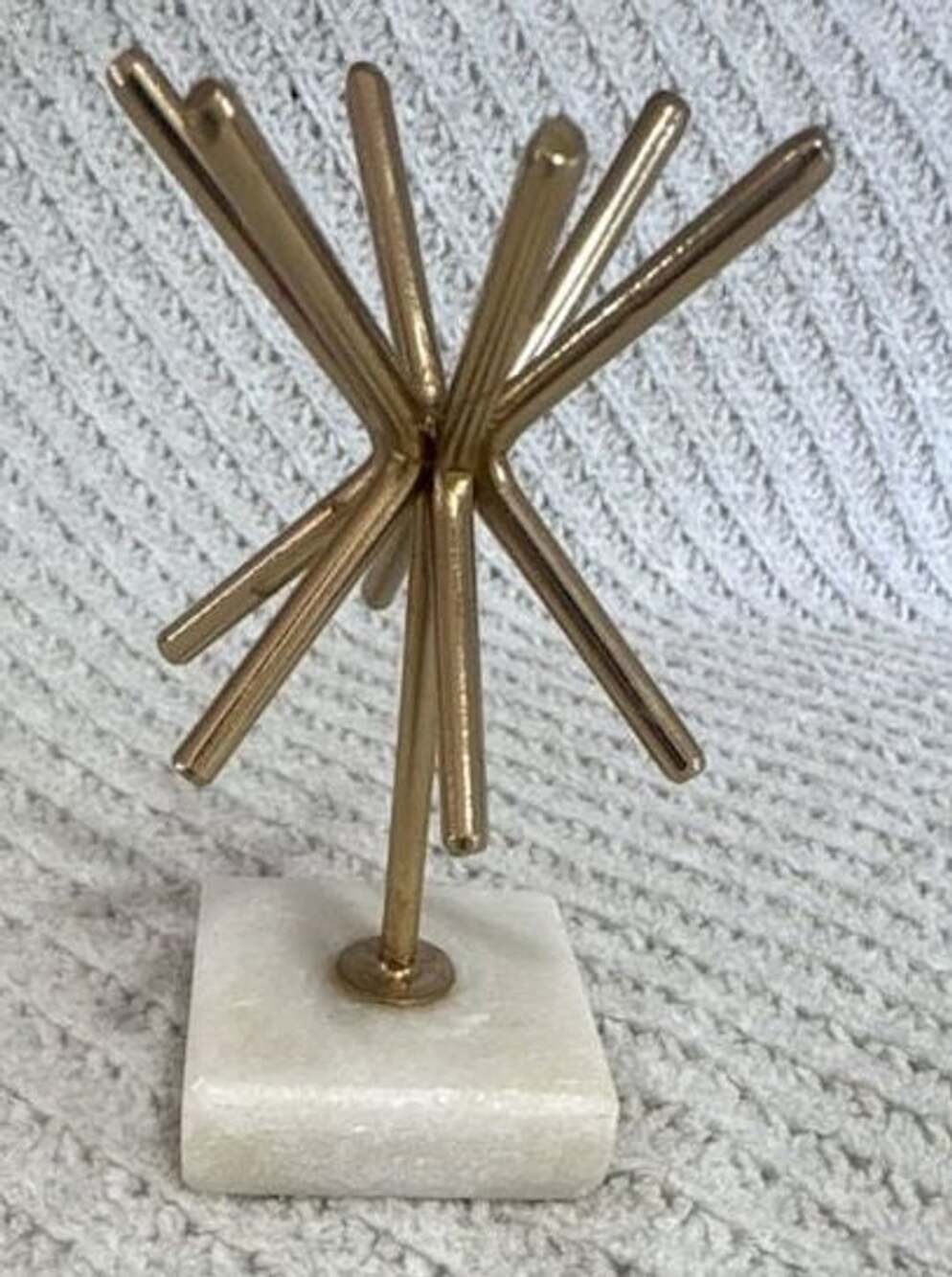 West Emory Gold Metal Spike Sphere Tabletop Decor
